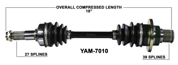 2003-2008 Yamaha Grizzly 660 YFM660F right rear axle – Kingdom