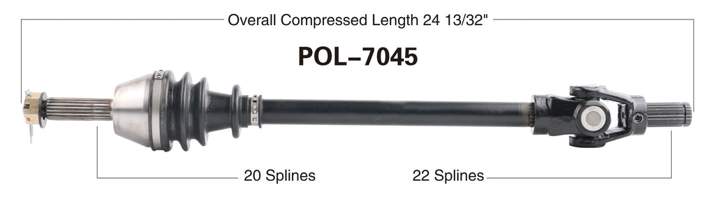 2001-2005 Polaris Ranger 500 4x4 6x6 Front Right or Left CV axle shaft  TrakMotive POL-7045