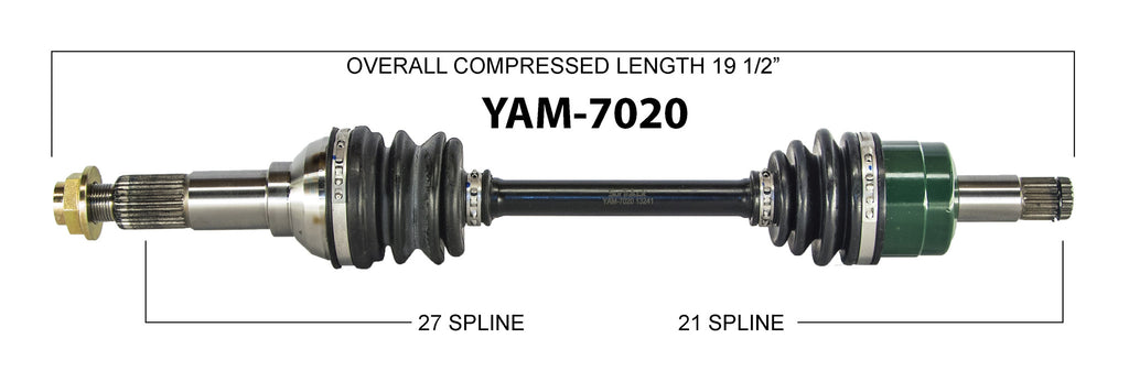 2000-12 Grizzly Big Bear 350 400 450 left right front axle