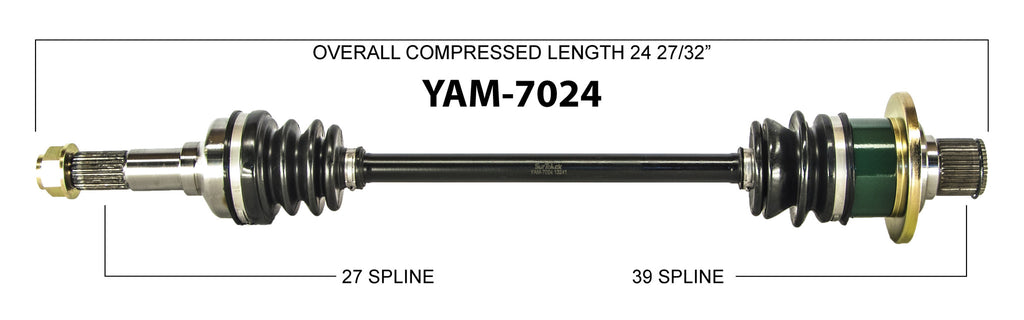 2004-2009 Yamaha Rhino 450 660 right rear axle – Kingdom Powersports