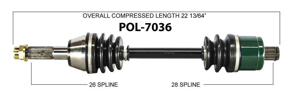 2007-2010 Polaris Sportsman 500 700 800 EFI Right Left CV axle